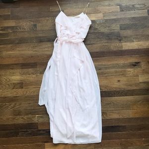 Blush bridesmaid dress